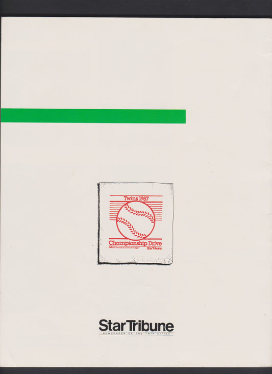 1987 Minnesota Twins World Series Magic! Enchanted Season Star Tribune Paperback