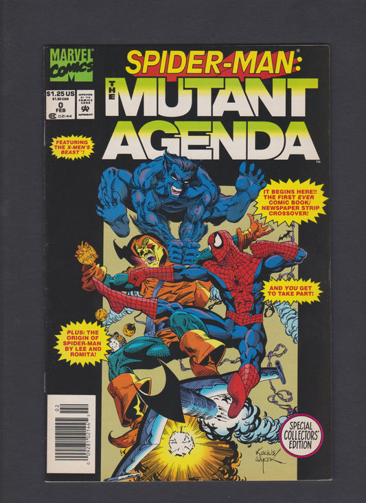 1992 Spiderman: Mutant Agenda #0 Collector's Edition Marvel Mint