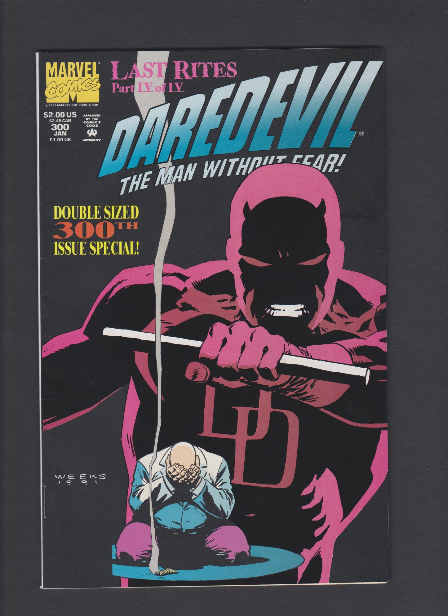 1992 Daredevil #300 Double-Sized 300th Issue Marvel Comics Mint