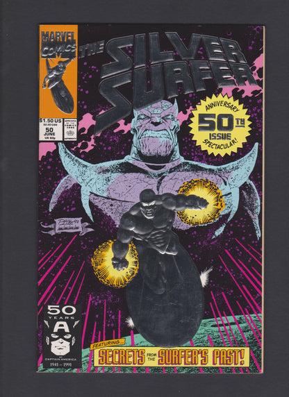 1990 Silver Surfer #50 Embossed 50th Anniversary Issue 1st Print Mint