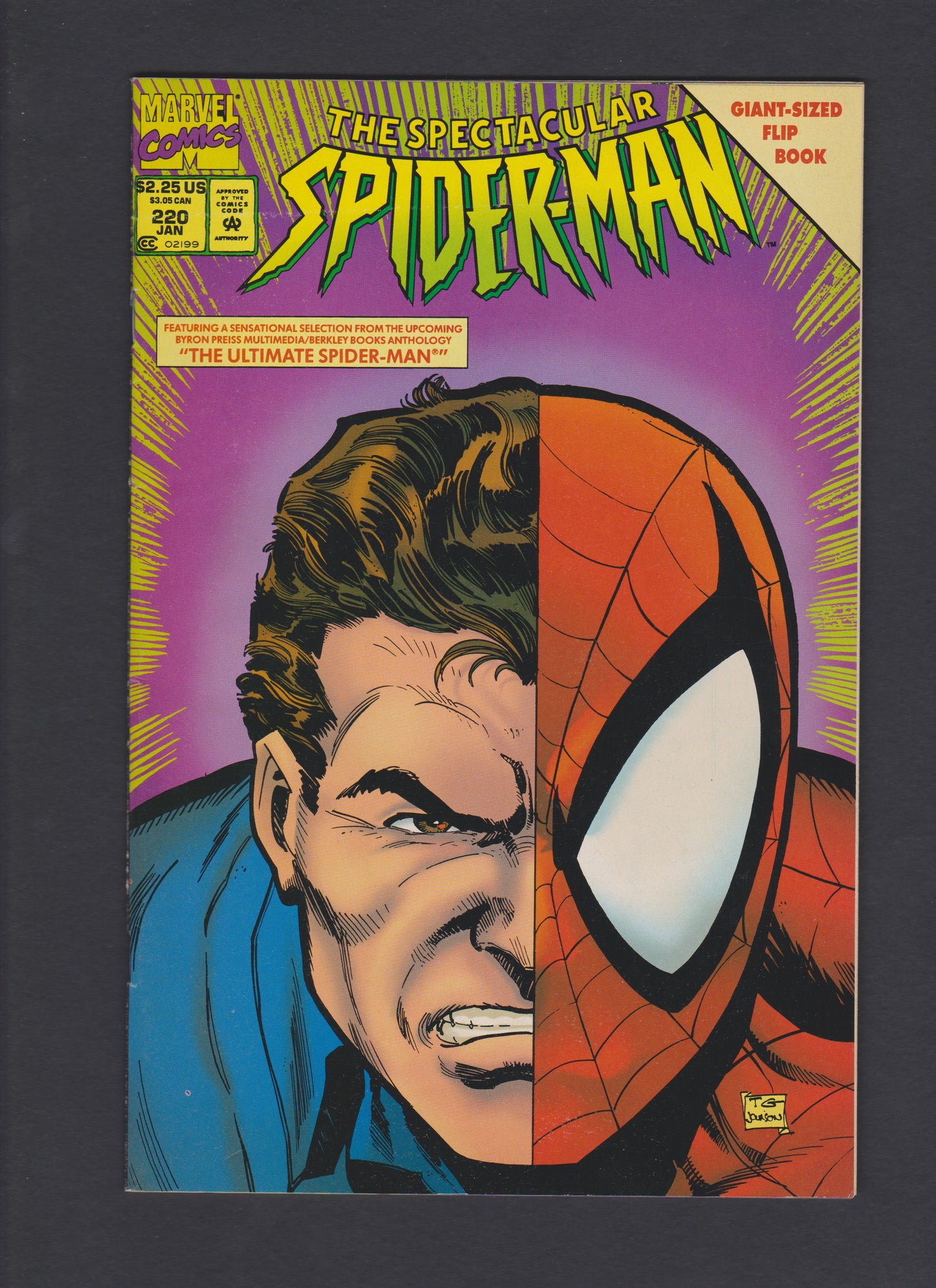 1995 Spectacular Spider-Man #220 Flip Book Marvel Comics Mint