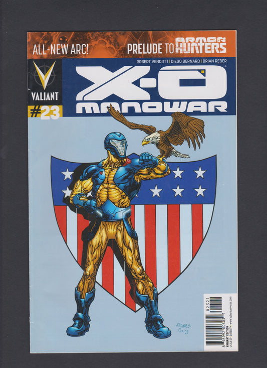 Rare 2014 Variant Edition 1:500 X-O Manowar #23 Valiant Comic Book NM